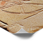 Stela die een schrijver afschildert die een chario poster (Hoek)