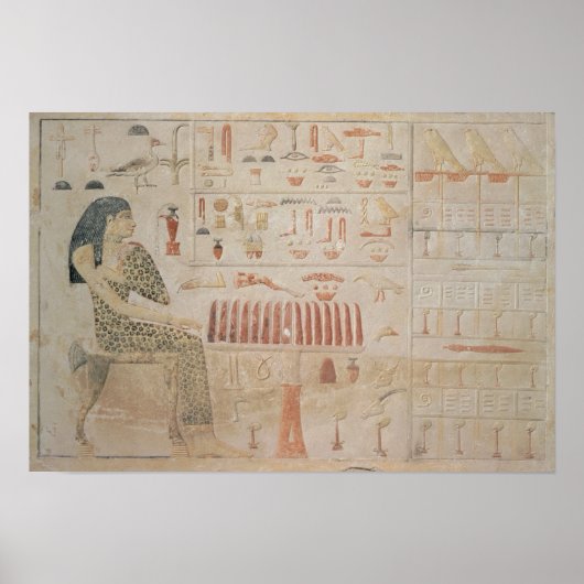 Stela of Princess Nefertiabet Poster (Voorkant)