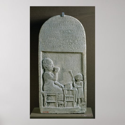 Stela of Si'gabbor, priester van de maangod Poster (Voorkant)
