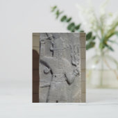 Stela of Teshub, god van het Syrische storm Briefkaart (Staand voorkant)