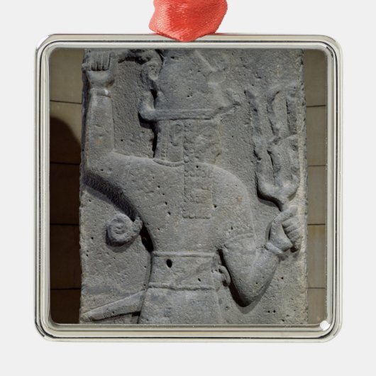 Stela of Teshub, god van het Syrische storm Metalen Ornament (Voorkant)