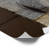 Stela of Teshub, god van het Syrische storm Poster (Hoek)