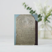 Stela ter herdenking van de begrafenis van de Apis Briefkaart (Staand voorkant)