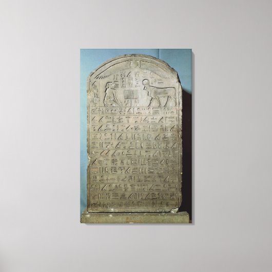 Stela ter herdenking van de begrafenis van de Apis Canvas Afdruk (Voorkant)