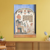 Stela van de harpist Djedkhonsuiuefankh Canvas Afdruk (Insitu (Woonkamer))