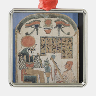 Stela van de harpist Djedkhonsuiuefankh Metalen Ornament