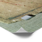 Stele die Ay en zijn vrouw Teye afschildert Poster (Hoek)