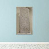 Stele die de storm-god Adad schilderen Canvas Afdruk (Insitu (Houten vloer))