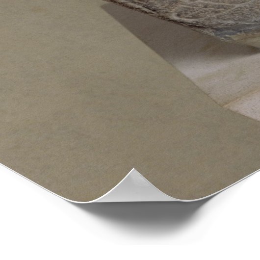 Stele die de storm-god Adad schilderen Poster (Hoek)