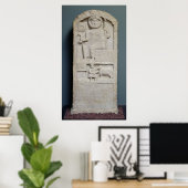 Stele gewijd aan Saturnus uit El-Ayaida Poster (Thuiskantoor)