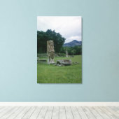 Stele in het district Central Plaza Canvas Afdruk (Insitu (Houten vloer))