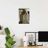 Stele met de tekst van een heilige wet poster (Thuiskantoor)