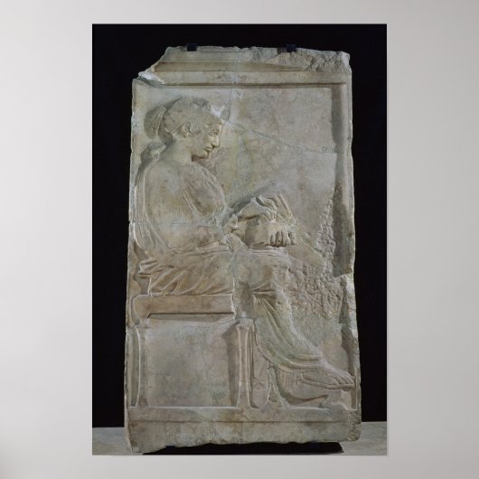 Stele of Philis, dochter van Cleomenes Poster (Voorkant)