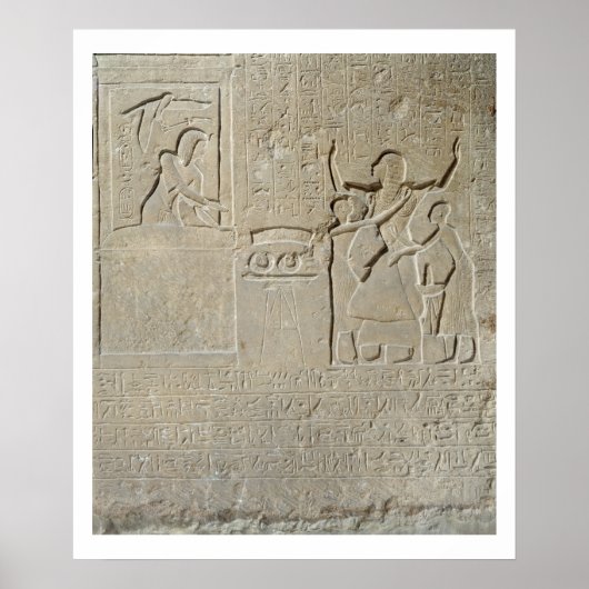Stele van de kettingen, hormoon dat het goud ontva poster (Voorkant)