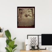 Stele van de miller Marcus Careius Asisa Poster (Thuiskantoor)