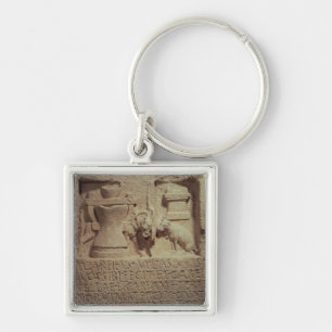Stele van de miller Marcus Careius Asisa Sleutelhanger