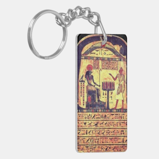 Stele van het onthullen van het Tweezijdige Zeer b Sleutelhanger (Voorkant Links)