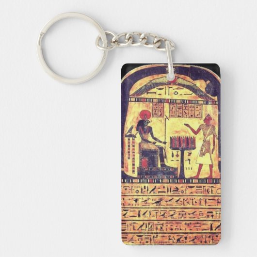 Stele van het onthullen van het Tweezijdige Zeer b Sleutelhanger (Voorkant)