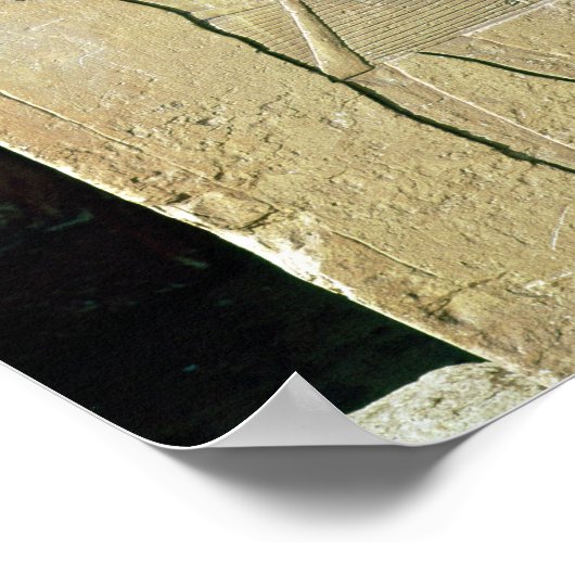 Stele van het Oude Koninkrijk van Unas Poster (Hoek)