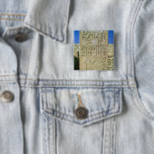 Stele van het Oude Koninkrijk van Unas Vierkante Button 5,1 Cm (In situ)