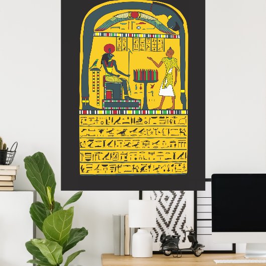 Stele van het poster van het Verhalen (Thuiskantoor)