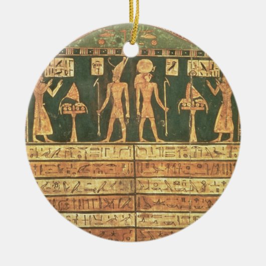 Stele van Horsiese, late periode (geschilderd hout Keramisch Ornament (Voorkant)