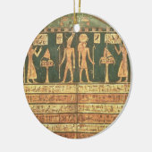 Stele van Horsiese, late periode (geschilderd hout Keramisch Ornament (Links)