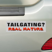 Stelende? Echt heel volwassen Bumpersticker (Op auto)