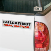 Stelende? Echt heel volwassen Bumpersticker (Op Truck)