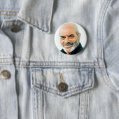 STELIOS KAZANTZIDIS PIN BACK BADGE RONDE BUTTON 5,7 CM (In situ)