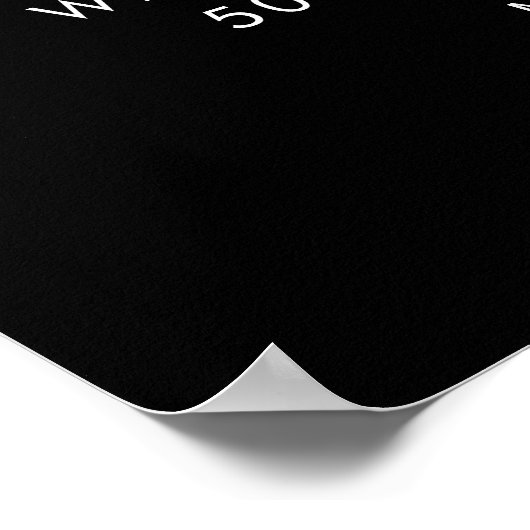 STELLA 50ste verjaardagsfeestje Welkom Poster (Hoek)