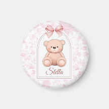 Stella | Aangepaste Roze Teddybeer Nursery Design