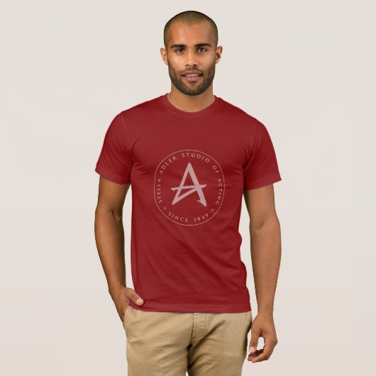 Stella Adler Studio Brandmark Rood T-shirt (Voorkant volledig)