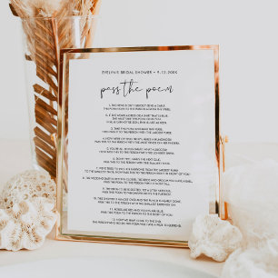 STELLA Adres de Envelop Baby shower Sign Poster