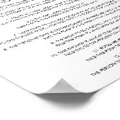 STELLA Adres de Envelop Baby shower Sign Poster (Hoek)