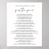 STELLA Adres de Envelop Baby shower Sign Poster (Voorkant)