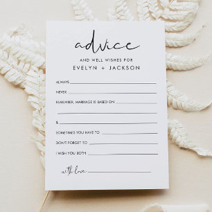 STELLA Advies En Goed Wensen voor Bruid en Groom Kaart