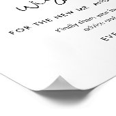 STELLA Advies en wensen Trouwbord Poster (Hoek)