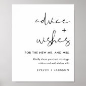 STELLA Advies en wensen Trouwbord Poster (Voorkant)