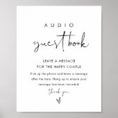 STELLA Audio Gastenboek Trouwbord Poster (Voorkant)