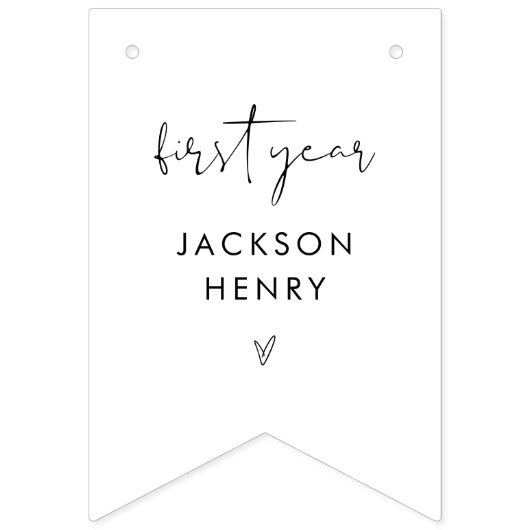 STELLA Baby Eerste Jaar Maandelijkse Foto Banner (Eerste vlag)