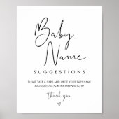 STELLA Baby Naam Ideeën Spel Sign Poster (Voorkant)