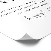 STELLA Baby Sock Hunt Baby shower Spel Sign Poster (Hoek)