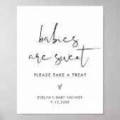 STELLA Baby's zijn lief Baby shower teken Poster (Voorkant)