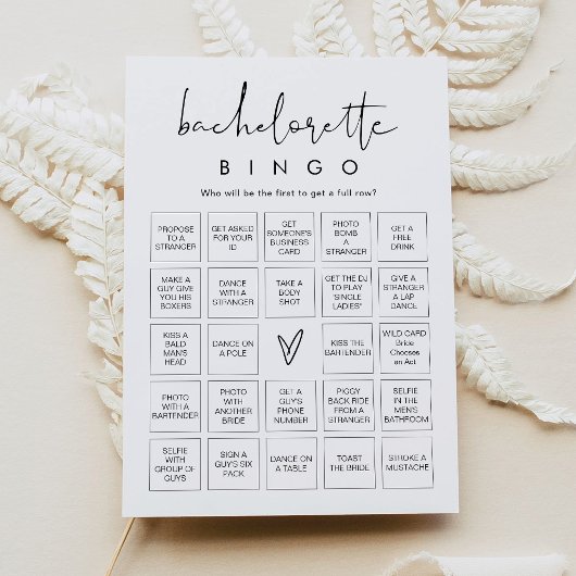 STELLA Bachelorette Party Bingo Spel Kaart