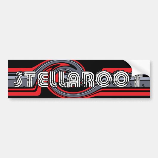Stella Black Wave gedood Bumpersticker (Voorkant)