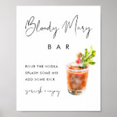 STELLA Bloody Mary Bar Teken Poster (Voorkant)