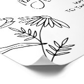 STELLA Bloom Bar, Bloemenbar, DIY Boeketteken Poster (Hoek)