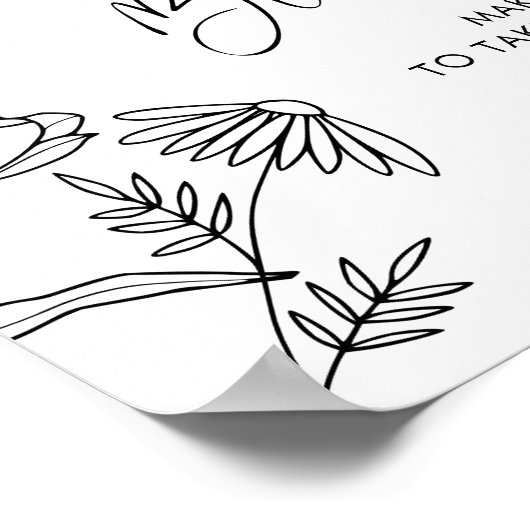 STELLA Bloom Bar, Bloemenbar, DIY Boeketteken Poster (Hoek)