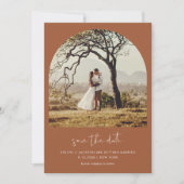 STELLA Bohemian Arch Foto Opslaan De Datum Kaart (Voorkant)